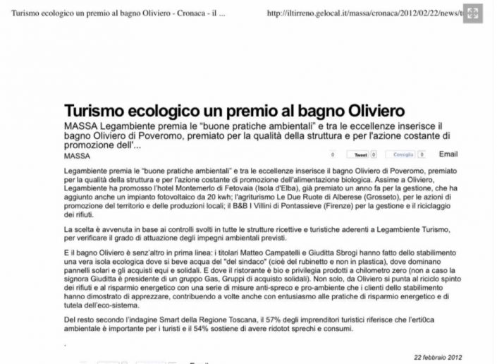 Il Tirreno - bagno oliviero